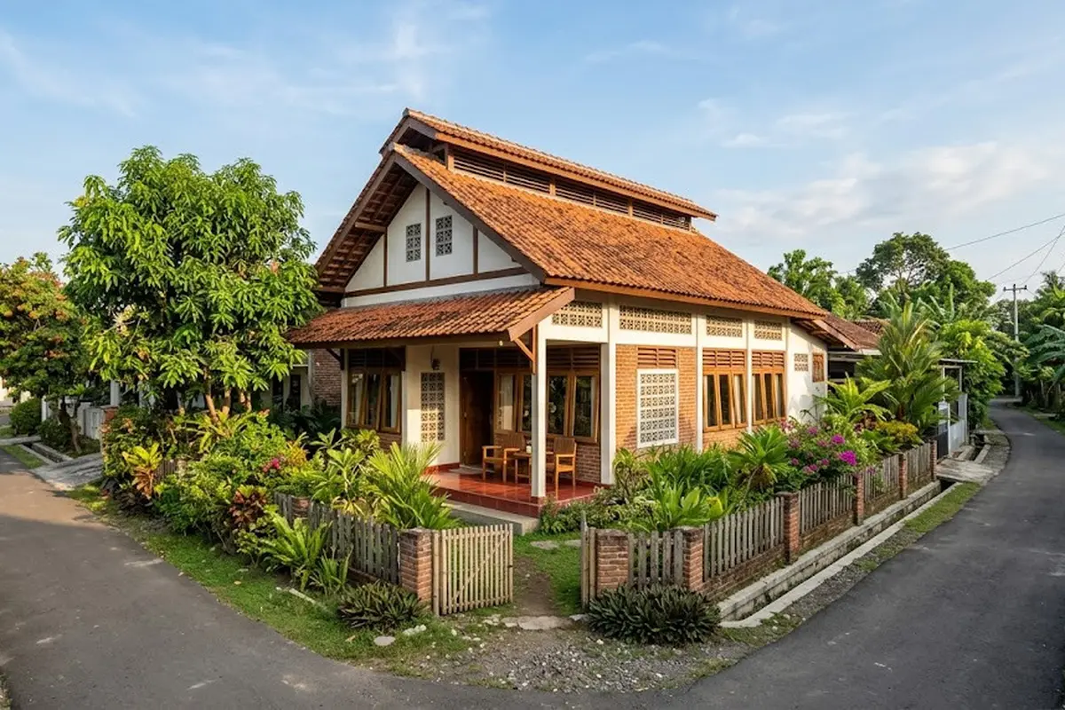 Desain Rumah Hook di Desa Memaksimalkan Sirkulasi Udara Alami