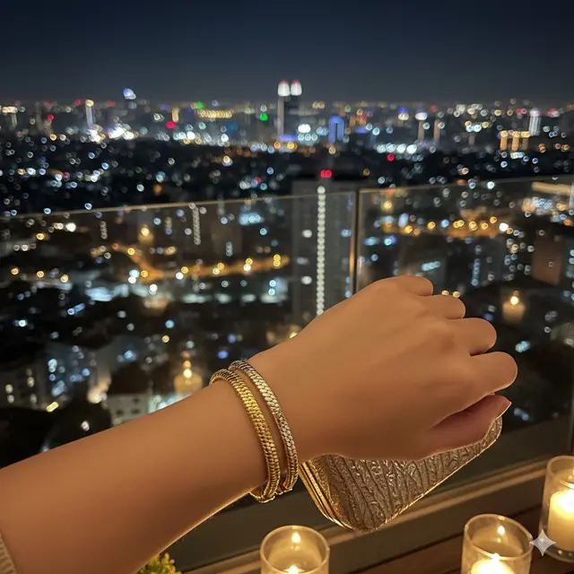 Gelang Emas Model Tali Ular