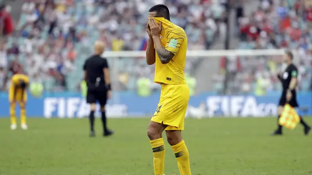 FOTO: Kalah dari Peru, Australia Tersingkir dari Piala Dunia 2018