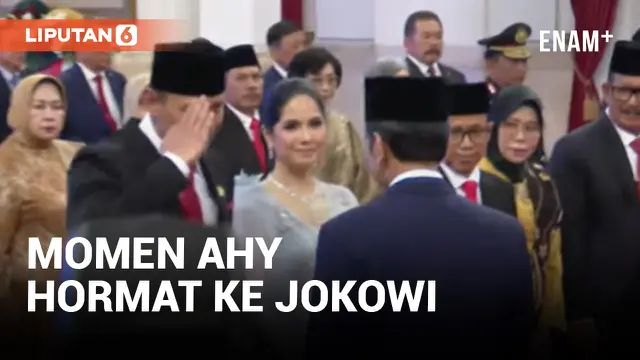 Usai Dilantik Jadi Menteri ATR, AHY Beri Hormat kepada Presiden Jokowi