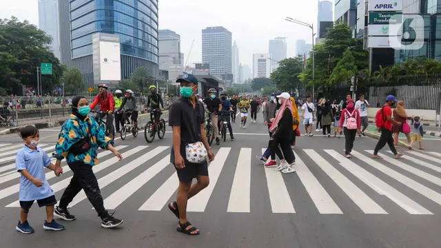 Car Free Day Jakarta Diberlakukan Kembali, Warga Membeludak