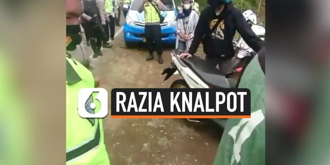 VIDEO: Viral Polisi Hentikan Motor Berknalpot Suara Bising