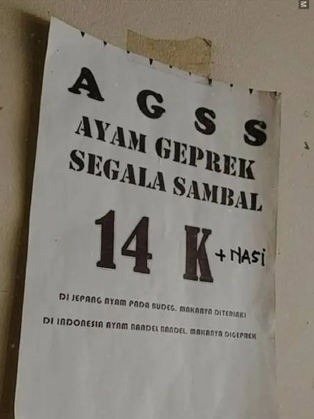 6 Spanduk Ayam Geprek Ini Kelewat Unik, Pembeli Tepuk Jidat
