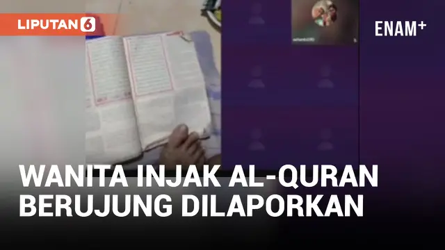 Viral Wanita Dilaporkan Usai Injak Al-Quran