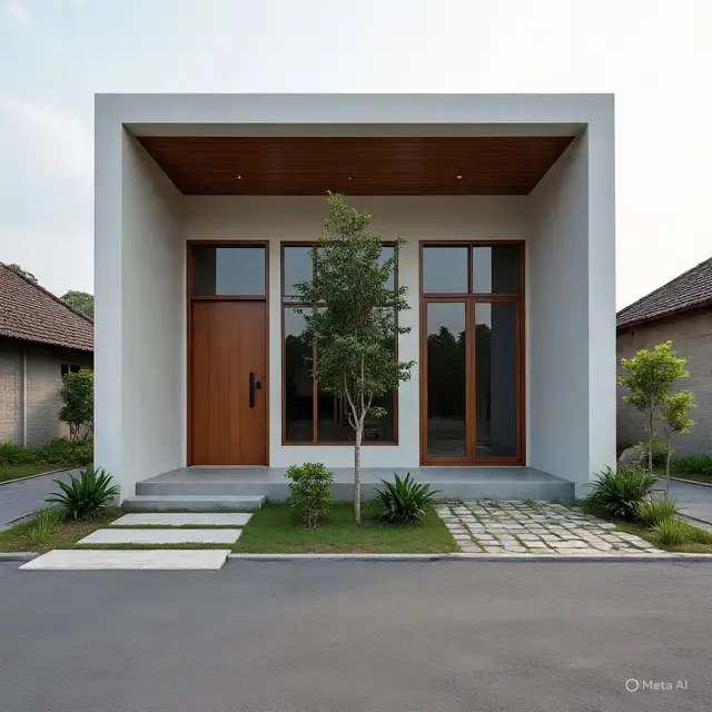 9 Desain Rumah Kampung Tapi Terlihat Seperti Rumah Rp 500 Juta,