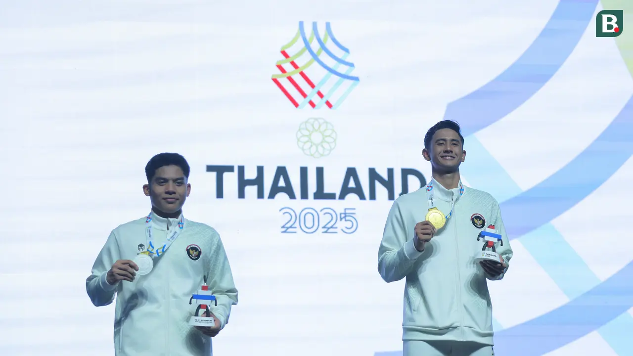 Foto: Tunggal Putra Indonesia Berjaya di SEA Games 2025, Alwi Farhan Sabet Emas, Ubed Perak