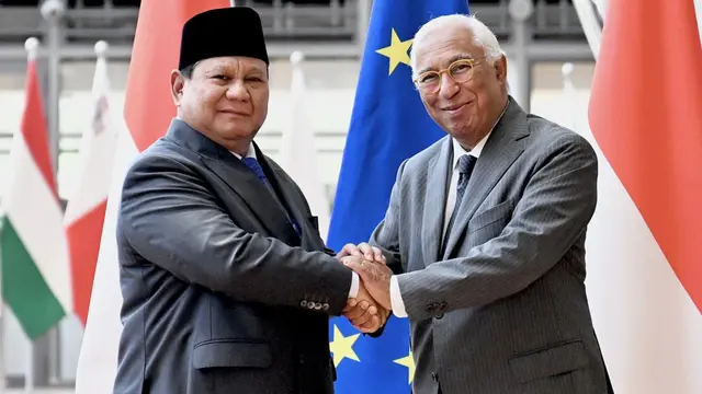 Presiden Prabowo Subianto dalam pertemuan dengan Komisioner Perdagangan dan Keamanan Ekonomi Komisi Eropa, (Dok Kemenko Perekonomian)