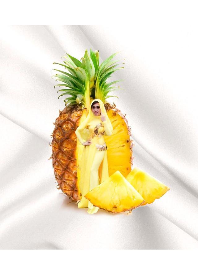 6 Editan Fashion Syahrini dengan Makanan Ini Bikin Tepuk Jidat