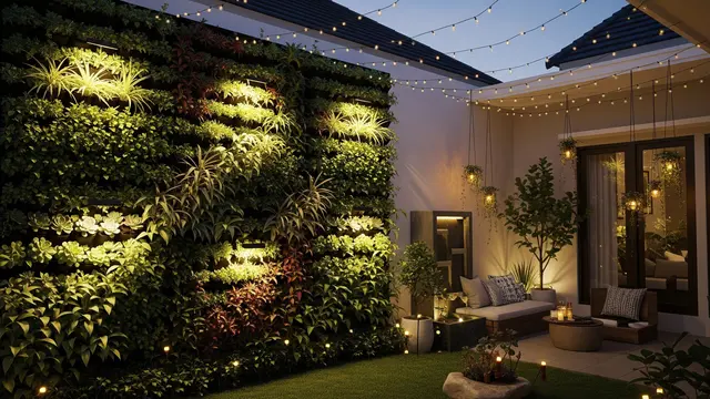 Desain Halaman Belakang Rumah Kecil dengan Lampu Taman Estetik untuk Suasana Romantis/Ilustrasi AI
