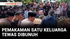 Sebanyak lima korban pembunuhan di Indramayu, Jawa Barat, dimakamkan secara berdampingan. Keluarga berharap kasus pembunuhan bisa terungkap dan pelaku dihukum seberat-beratnya.