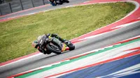 Pembalap Yamaha Tech 3, Johann Zarco siap menyambut balapan MotoGP Italia 2018 di Sirkuit Mugello. (Twitter/Monster Yamaha Tech 3)