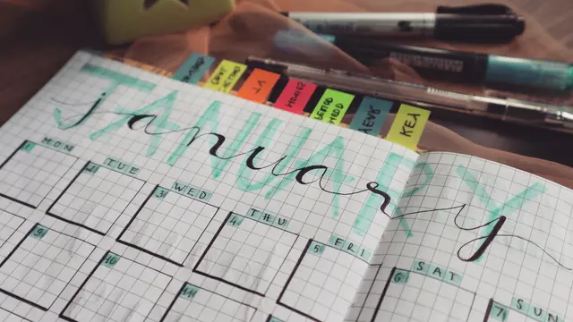 Ilustrasi bulan Januari