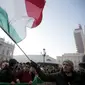 Ilustrasi bendera Italia (AFP/Marco Bertorello)