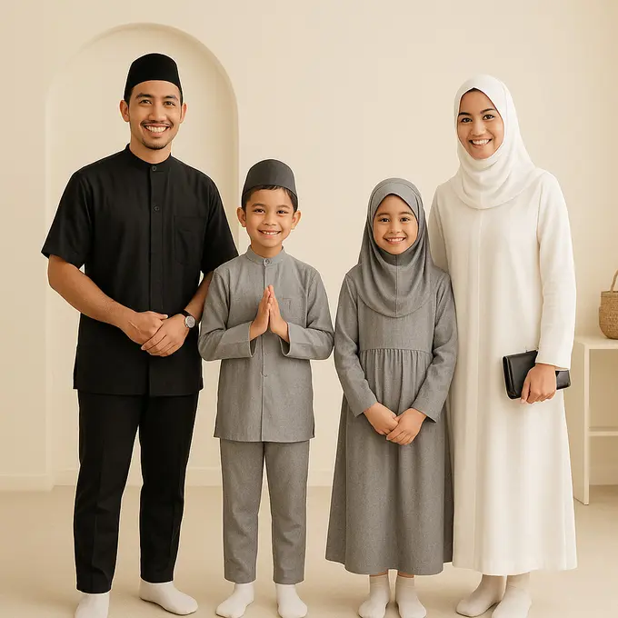 Rekomendasi Baju Kembaran untuk Idul Adha/via AI