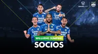 Klub Persib Bandung menggandeng sponsor baru Socios.com. (Foto: Istimewa)