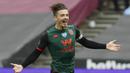 Jack Grealish - Grealish dinilai sebagai sosok yang tepat bagi Manchester United untuk menambah kekuatan dan menjadi pemain pelapis Bruno Fernandes serta Paul Pogba. (Andy Rain/Pool via AP)