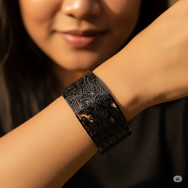 Model Gelang Hitam Terbaru 2025. Foto: Gemini