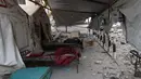 Serangan yang berasal dari dua rudal tersebut menghancurkan ruang Unit Gawat Darurat (UGD) dan bagian resepsionis Rumah Sakit Al-Ahli. (Omar AL-QATTAA/AFP)