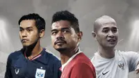 Septian David Maulana, Bambang Pamungkas dan Kurniawan Dwi Yulianto. (Bola.com/Dody Iryawan)