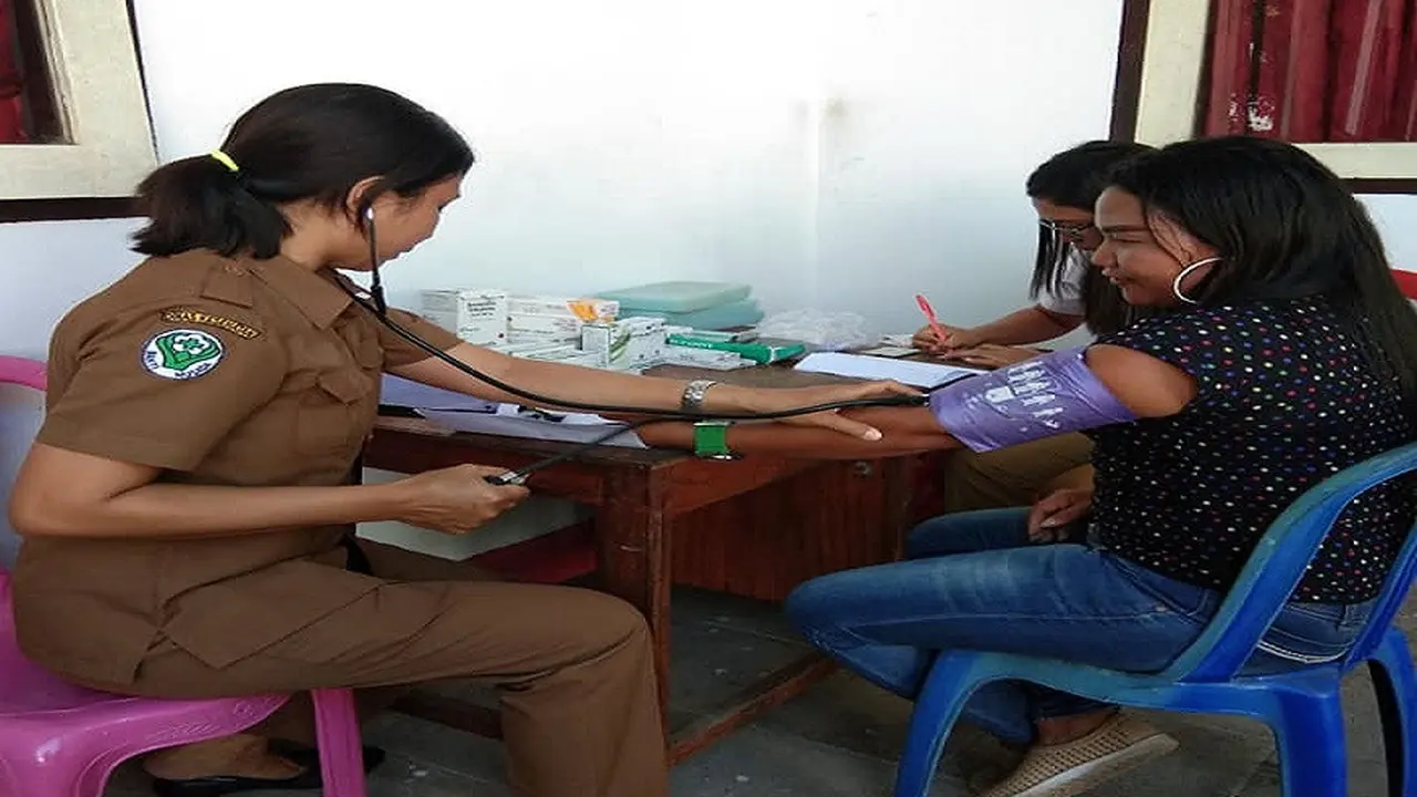 Posko kesehatan saat pleno di tingkat PPK di Sulut (Liputan6.com/ Yoseph Ikanubun)
