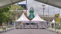 Penampakan jalan masuk Stadion Si Jalak Harupat, Soreang, jelang menggelar Piala Dunia U-17 2023. (Bola.com/Erwin Snaz)