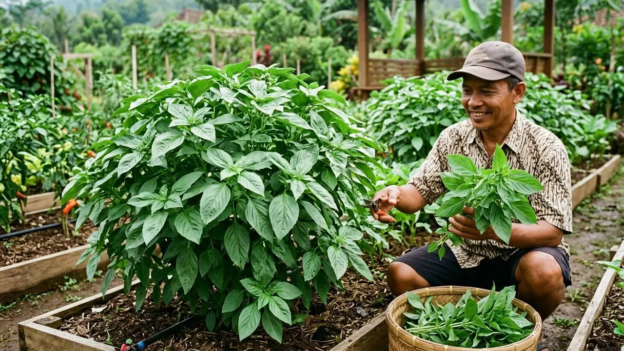 Tips Berkebun Kemangi Biar Tumbuh Lebat, Berdaun Lebar, dan Bisa Dipanen Setiap Hari