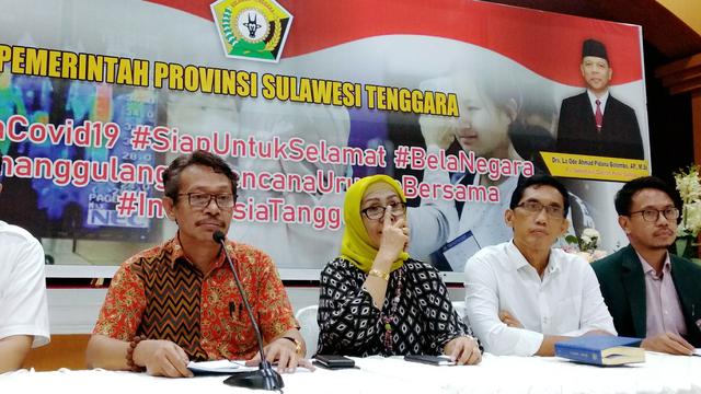 Kepala Satuan Gugus Tugas penanganan Corona Covid-19 Sulawesi Tenggara, La Ode Rabiul Awal.  (Liputan6.com/Ahmad Akbar Fua)