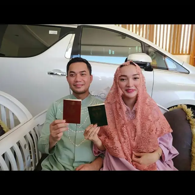 Potret Zaskia Gotik dan Sirajuddin Mahmud resmi menikah. (Sumber: Instagram/zaskia_gotix)