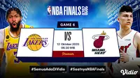 Live streaming final Final NBA 2020 dapat disaksikan di platform Vidio. (Sumber: Vidio)