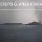 Gunung Anak Krakatau kembali erupsi, Senin pagi (27/11/2023), pukul 09.32 WIB. (Liputan6.com/ DOk PVMBG)