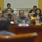 Kepala BIN Marciano Norman mengikuti rapat dengar pendapat dengan Komisi I DPR di Gedung Parlemen, Senayan, Jakarta. (Liputan6.com/Andrian Martinus)