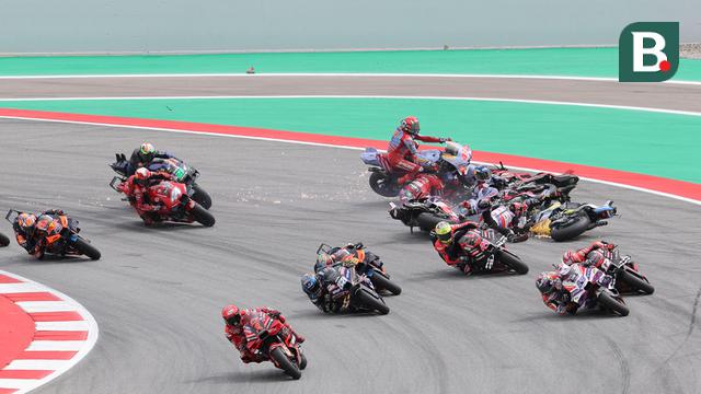 Kecelakaan Pembalap MotoGP di Sirkuit Catalunya
