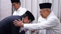 Sandiaga Uno Sungkem Dengan Ma'ruf Amin (Sumber: Twitter@sandiuno)