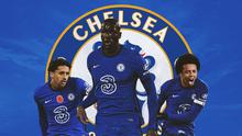Chelsea - Marquinhos, Kalidou Koulibaly, Jules Kounde (Bola.com/Adreanus Titus)