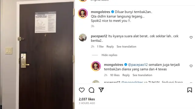 Mongol Stres Rekam Suara Tembakan di AS