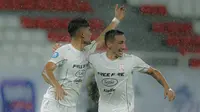 Ramadhan Sananta merayakan gol pada laga PSIS Semarang vs Persis Solo di BRI Liga 1 2024/2025. (Dok Persis Solo)