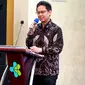 Menteri Kesehatan RI Budi Gunadi Sadikin melaksankaan diskusi bersama perkumpulan Alumni SMA Regina Pacis Bogor (PASMARPB) bertajuk, Layanan dan Industri Kesehatan Indonesia: Kini dan Ke Depan di Aula Kantor Direktorat Jenderal Tenaga Kesehatan, Jakarta Selatan, Sabtu, 11 Maret 2023. (Dok Kementerian Kesehatan RI)