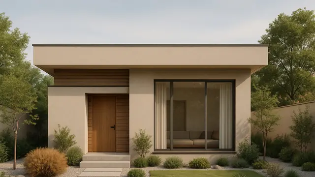 Model Rumah 7x10 Meter dengan Nuansa Japandi Earth Tone yang Cozy ala Pinterest/Ilustrasi gambar oleh AI