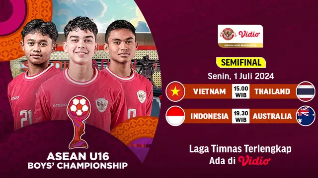 Live Streaming Semifinal Piala AFF U-16
