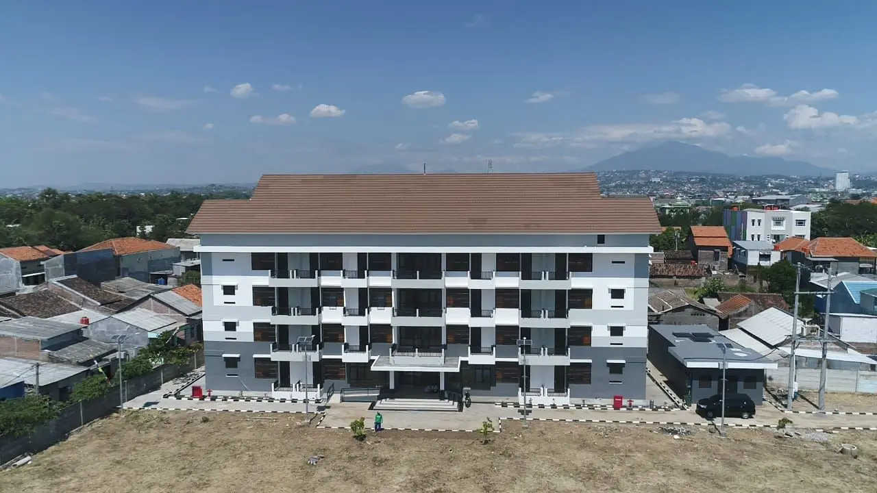 Rusunawa  senilai Rp 12,9 miliar bagi mahasiswa yang tengah menimba ilmu menjadi calon guru di Universitas PGRI Semarang (UPGRIS).  (Dok Kementerian PUPR)