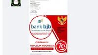 Penelusuran klaim undian Bank BJB program HUT ke-79 RI.