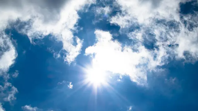 Ilustrasi paparan sinar matahari