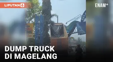 Viral Dump Truck di Magelang, Jawa Tengah Curi Perhatian Warga