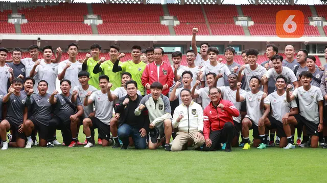 Foto: Momen Presiden Jokowi Semangati Skuad Timnas Indonesia U-20 setelah Gagal Tampil di Piala Dunia U-20 2023