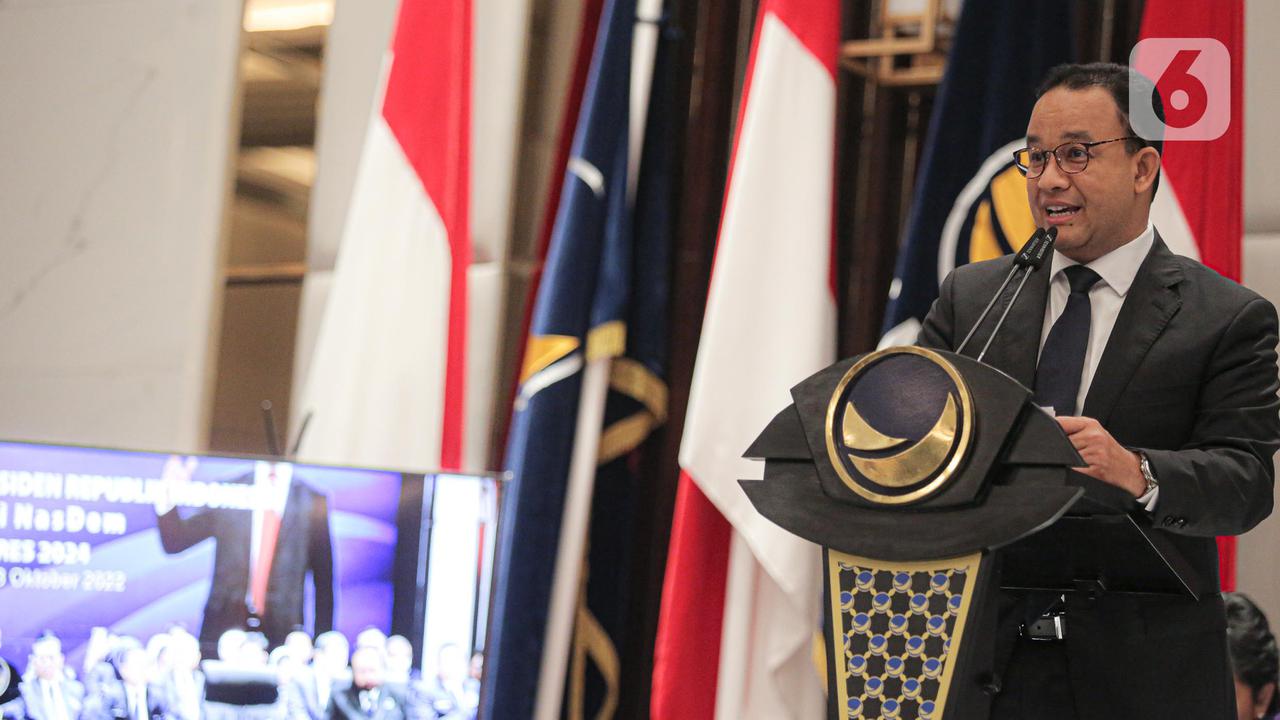 Senyum Anies Baswedan Saat Resmi Diusung Partai Nasdem Jadi Capres di Pilpres 2024