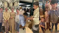 Momen Raffi Ahmad dan Nagita Slavina kondangan ke pernikahan Kaesang Pangarep dan Erina Gudono. (Sumber: Instagram/raffinagita1717)