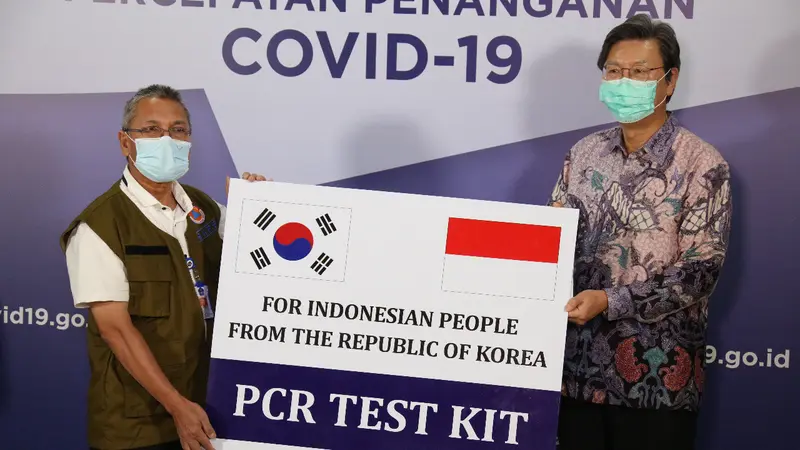 Korea Selatan sumbang 32.200 PCR test kit virus corona kepada Indonesia (sumber: BNPB)