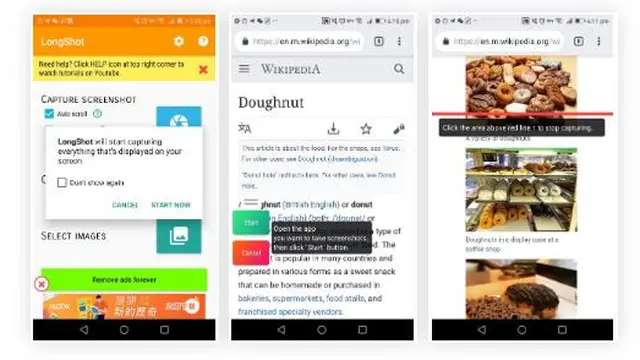 Ambil screenshot panjang
