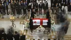 Georgia melangsungkan upacara pemakaman jenazah mantan Presiden Eduard Shevardnadze, Minggu (13/7/14). (REUTERS/David Mdzinarishvili)