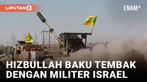 VIDEO: Milisi Hizbullah dan Militer Israel Saling Terlibat Baku Tembak di Perbatasan Lebanon Selatan